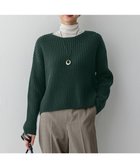 【23区/NIJYUSANKU】の【Oggi2月号掲載/洗える】カシミヤブレンド クロップド ニット グリーン系|ID: prp329100004609229 ipo3291000000033404908