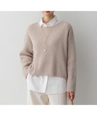 【23区/NIJYUSANKU】の【Oggi2月号掲載/洗える】カシミヤブレンド クロップド ニット ベージュ系|ID: prp329100004609229 ipo3291000000033577926