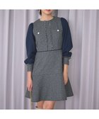 【フェルゥ/Feroux】の【洗える】ツイードコンビミディ ワンピース ネイビー系|ID: prp329100004609255 ipo3291000000034355277