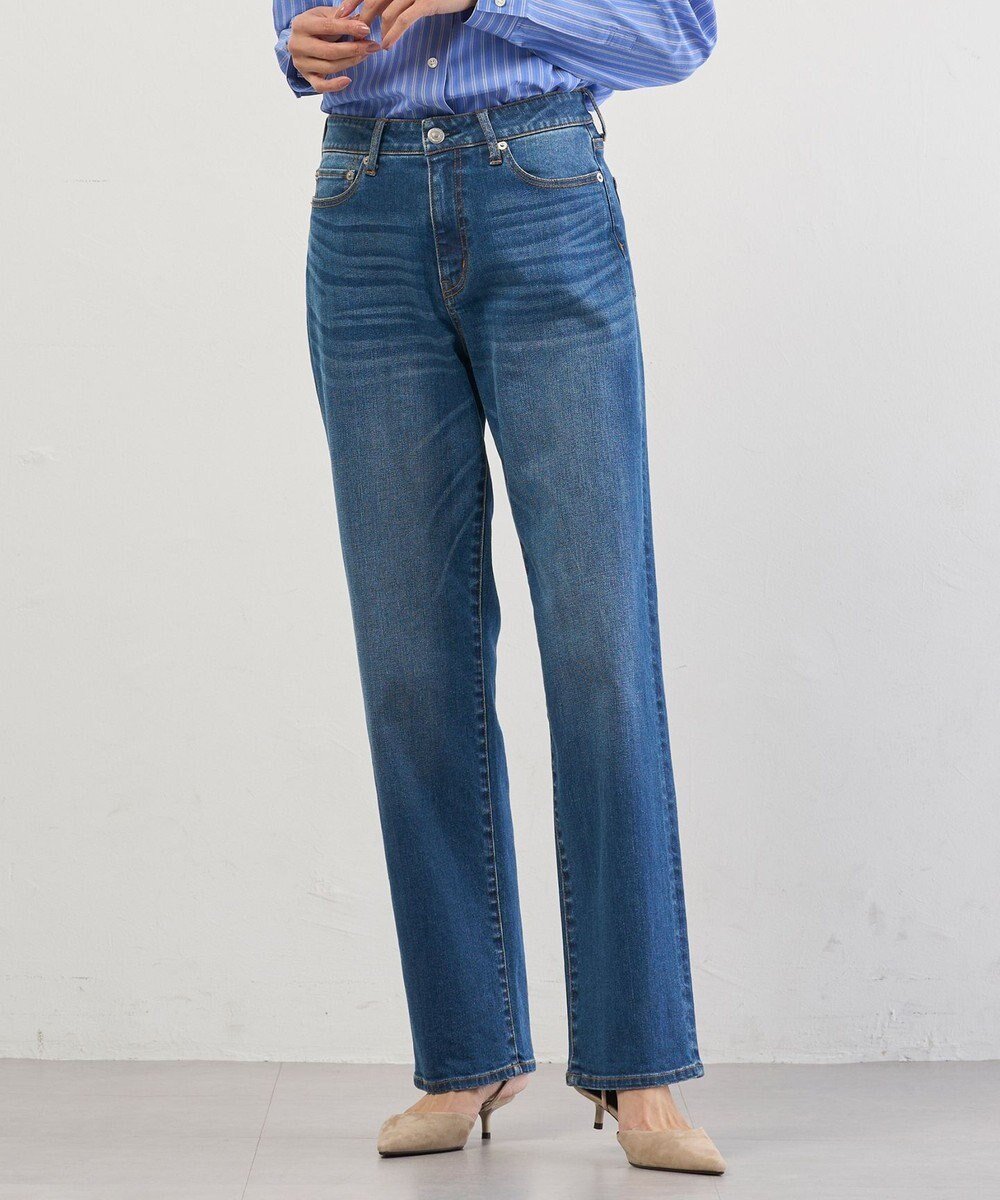 【ジェイ プレス/J.PRESS】の【洗える】BASIC STRETCH DENIM ボーイフィット デニム インテリア・キッズ・メンズ・レディースファッション・服の通販 founy(ファニー) 　ファッション　Fashion　レディースファッション　Fashion for Women　パンツ　Pants & Trousers　デニムパンツ・ジーンズ・美脚デニム　Denim Jeans & Pants　インディゴ　Indigo Denim　ヴィンテージ　Vintage Style　洗える　Machine Washable　ストレッチ　Stretch, Stretchy Fabric　ストレート　Straight, Straight Cut　デニム　Denim, Jeans Material　定番　Standard, Basic Item　フィット　Fit, Slim Fit　ブリーチ　Bleach, Washed Finish　ポケット　Pocket, Pocket Detail　ユーズド　Used, Vintage-Look　A/W・秋冬　Autumn/Winter　S/S・春夏　SS, Spring/Summer, Warm Season　夏　Summer　エレガント 上品　Elegant　ユーズド系|ID: prp329100004609309 ipo3291000000034747925