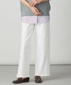 【ジェイ プレス/J.PRESS】の【洗える】BASIC STRETCH DENIM ワイド ストレート デニム ホワイト系|ID: prp329100004609311 ipo3291000000034329546