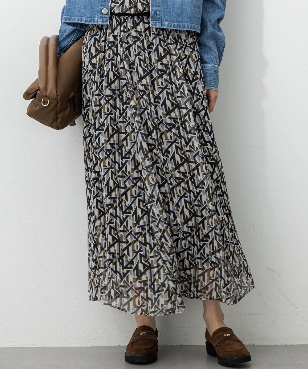 【23区/NIJYUSANKU】の【洗える】Ratti アブストラクトプリント スカート インテリア・キッズ・メンズ・レディースファッション・服の通販 founy(ファニー) ファッション Fashion レディースファッション Fashion for Women スカート Skirts イタリア Italy エレガント 上品 Elegant オレンジ Orange 春 Spring 洗える Machine Washable ギャザー Gathered, Ruffled シンプル Simple, Minimal ジャカード/ジャガード Jacquard, Woven Pattern トレンド Trend, Trending Now ハンド Hand, Handmade プリント Print, Printed Pattern ヘムライン Hemline, Bottom Cut 無地 Plain, Solid Color S/S・春夏 SS, Spring/Summer, Warm Season 夏 Summer 2025年 2025 2025-2026秋冬・A/W Autumn/Winter 2025–26 AW25–26 ブラックプリント|ID: prp329100004609346 ipo3291000000033151271