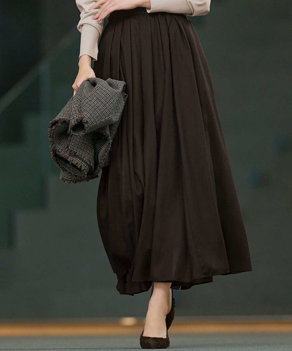 【23区/NIJYUSANKU】の【洗える】シアービエラ ギャザー スカート 人気、トレンドファッション・服の通販 founy(ファニー) 　ファッション　Fashion　レディースファッション　Fashion for Women　スカート　Skirts　洗える　Machine Washable　ギャザー　Gathered, Ruffled　軽量　Lightweight, Ultra Light　シアー　Sheer, See-Through　チュニック　Tunic, Long Top　バランス　Balance, Style Balance　フェミニン　Feminine, Girly　フレア　Flare, Flared　A/W・秋冬　Autumn/Winter　S/S・春夏　SS, Spring/Summer, Warm Season　夏　Summer　エレガント 上品　Elegant　2025年　2025　2025-2026秋冬・A/W　Autumn/Winter 2025–26 AW25–26　 other-1|ID: prp329100004609351 ipo3291000000033544584