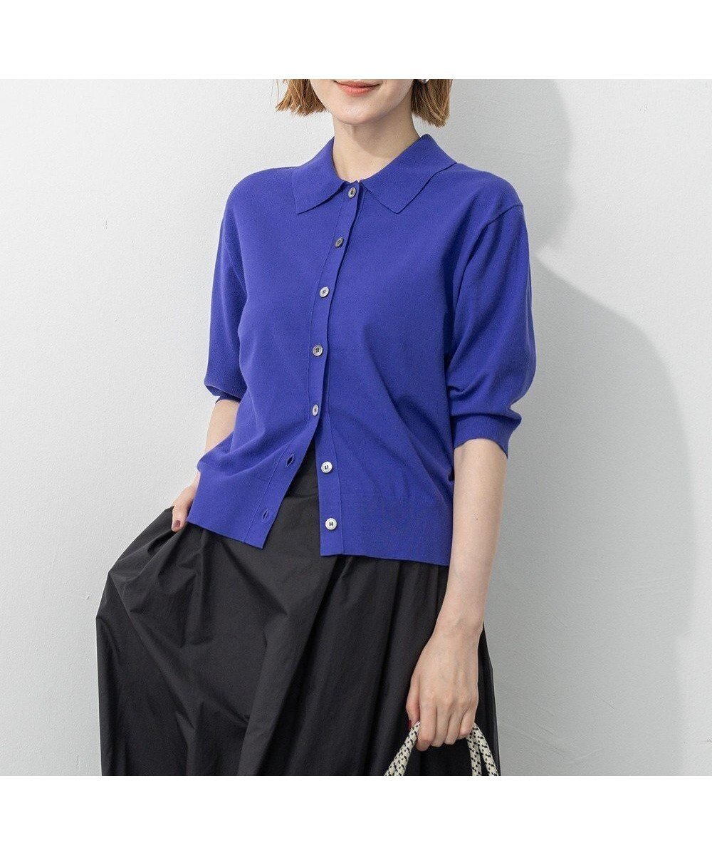 【23区/NIJYUSANKU】の【洗える/吊り干しOK】ヴィスコースストレッチ ポロニット カーディガン インテリア・キッズ・メンズ・レディースファッション・服の通販 founy(ファニー) ファッション Fashion レディースファッション Fashion for Women トップス・カットソー Cut & Sew Tops ニット Knit Tops & Sweaters カーディガン・羽織り Layered Style Cardigans インナー Innerwear 洗える Machine Washable カットソー Cut and Sewn Top カーディガン Cardigan, Knitwear ストレッチ Stretch, Stretchy Fabric 人気 Popular, Best Seller フェミニン Feminine, Girly リラックス Relax, Relaxed Fit A/W・秋冬 Autumn/Winter おすすめ Recommended / Our Picks エレガント 上品 Elegant 2025年 2025 2025-2026秋冬・A/W Autumn/Winter 2025–26 AW25–26 ブルー系|ID: prp329100004609352 ipo3291000000032970024