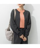 【23区/NIJYUSANKU】の【洗える/吊り干しOK】ヴィスコースストレッチ Vネック ニットカーディガン グレー系|ID: prp329100004609360 ipo3291000000033241202