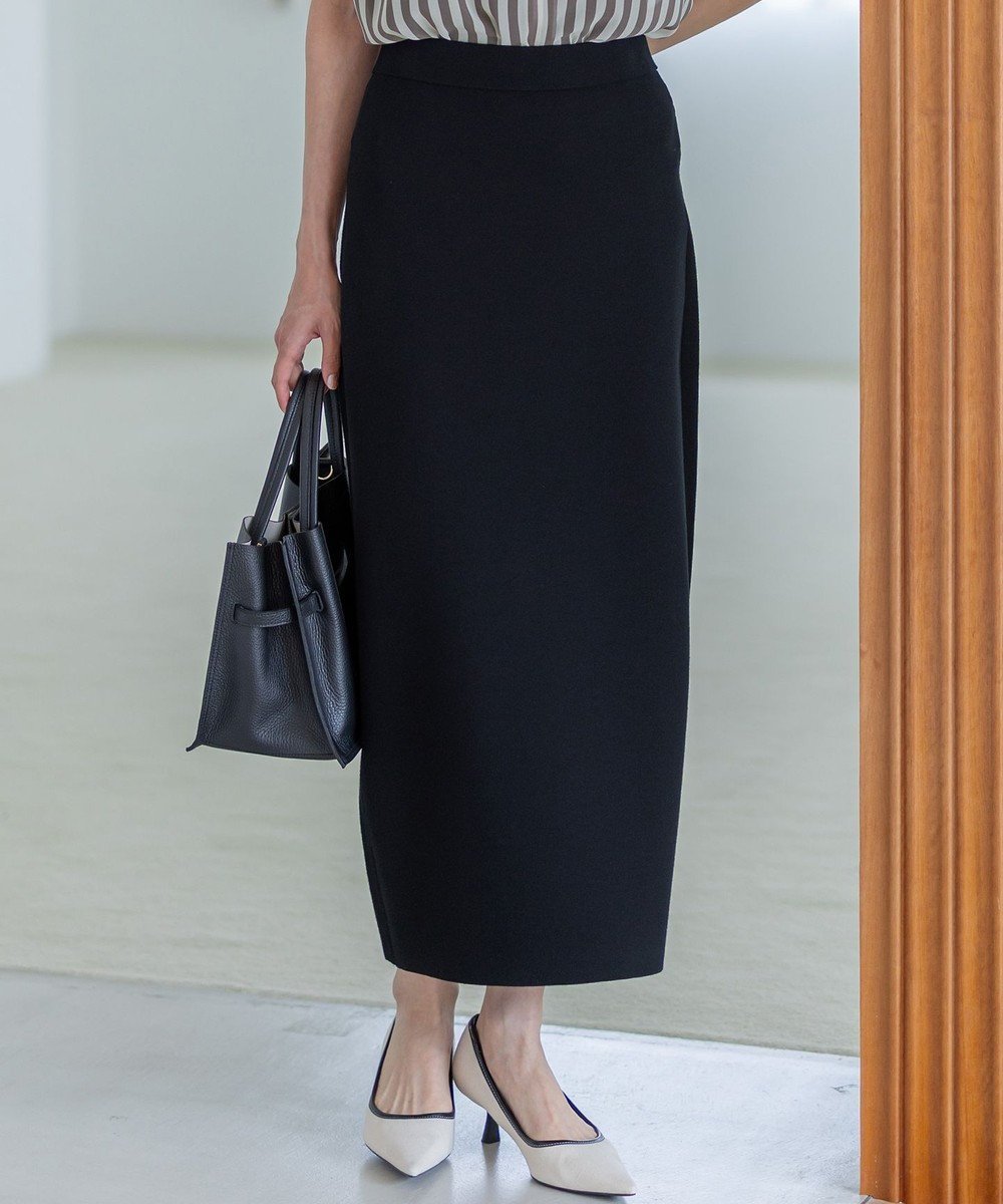 【23区/NIJYUSANKU】の【洗える/吊り干しOK】ヴィスコースストレッチ タイトスカート インテリア・キッズ・メンズ・レディースファッション・服の通販 founy(ファニー) 　ファッション　Fashion　レディースファッション　Fashion for Women　スカート　Skirts　洗える　Machine Washable　秋　Autumn　ストレッチ　Stretch, Stretchy Fabric　タイトスカート　Pencil Skirt, Tight Skirt　人気　Popular, Best Seller　パターン　Pattern, Design Print　ベーシック　Basic, Essential　ミラノリブ　Milano Rib, Milano Stitch　A/W・秋冬　Autumn/Winter　エレガント 上品　Elegant　2025年　2025　2025-2026秋冬・A/W　Autumn/Winter 2025–26 AW25–26　ブラック系|ID: prp329100004609369 ipo3291000000035629252