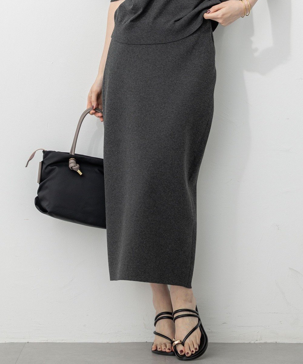 【23区/NIJYUSANKU】の【洗える/吊り干しOK】ヴィスコースストレッチ タイトスカート インテリア・キッズ・メンズ・レディースファッション・服の通販 founy(ファニー) 　ファッション　Fashion　レディースファッション　Fashion for Women　スカート　Skirts　洗える　Machine Washable　秋　Autumn　ストレッチ　Stretch, Stretchy Fabric　タイトスカート　Pencil Skirt, Tight Skirt　人気　Popular, Best Seller　パターン　Pattern, Design Print　ベーシック　Basic, Essential　ミラノリブ　Milano Rib, Milano Stitch　A/W・秋冬　Autumn/Winter　エレガント 上品　Elegant　2025年　2025　2025-2026秋冬・A/W　Autumn/Winter 2025–26 AW25–26　グレー系|ID: prp329100004609369 ipo3291000000035629253