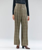 【ベイジ,/BEIGE,】のSELMA / チェックウールハイウエストタックパンツ 人気、トレンドファッション・服の通販 founy(ファニー) ファッション Fashion レディースファッション Fashion for Women パンツ Pants & Trousers クラシカル Classical, Vintage-Inspired ジャケット Jacket, Outerwear ストレート Straight, Straight Cut セットアップ Set-Up, Coordinated Outfit チェック Check, Plaid, Tartan ループ Loop, Loop Knit ロング Long, Long-Length A/W・秋冬 Autumn/Winter |ID:prp329100004609381