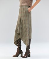 【ベイジ,/BEIGE,】のSELMA / チェックウールラッフルスカート 人気、トレンドファッション・服の通販 founy(ファニー) ファッション Fashion レディースファッション Fashion for Women スカート Skirts おすすめ Recommended / Our Picks アシンメトリー Asymmetrical Style クラシカル Classical, Vintage-Inspired ジャケット Jacket, Outerwear セットアップ Set-Up, Coordinated Outfit チェック Check, Plaid, Tartan バランス Balance, Style Balance ロング Long, Long-Length エレガント 上品 Elegant A/W・秋冬 Autumn/Winter |ID:prp329100004609383