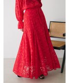 【グリーンパークス/Green Parks】のシアージャガード花柄ボリュームスカート Red|ID: prp329100004609443 ipo3291000000034249265