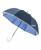 【ムーンバット/MOONBAT】のestaa 晴雨兼用 長傘 ボーダーテープリボン 日傘 遮光 遮熱 UV ディープブルー|ID: prp329100004609477 ipo3291000000033500894