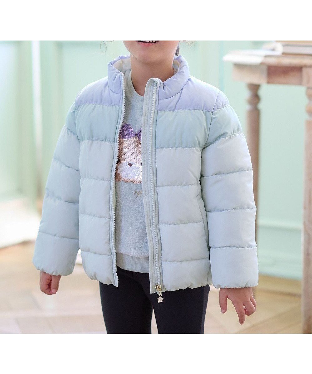 【エニファム/any FAM / KIDS】の【洗濯機OK】中綿 ガーリー コート インテリア・キッズ・メンズ・レディースファッション・服の通販 founy(ファニー) 　ファッション　Fashion　キッズファッション　Fashion for Kids　アウター　Coat Outerwear /Kids　洗える　Machine Washable　ガーリー　Girly, Feminine Style　ジャケット　Jacket, Outerwear　ダウン　Down, Puffer　ポケット　Pocket, Pocket Detail　A/W・秋冬　Autumn/Winter　再入荷　Restock / Back in Stock　ミント系|ID: prp329100004609967 ipo3291000000032977455