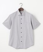 【ジョセフ アブード/JOSEPH ABBOUD / MEN】の【快適な着心地/イージーケア】コンパクトジャージースクエアジャガート 半袖 シャツ ダルブルー系7|ID: prp329100004609972 ipo3291000000032977584