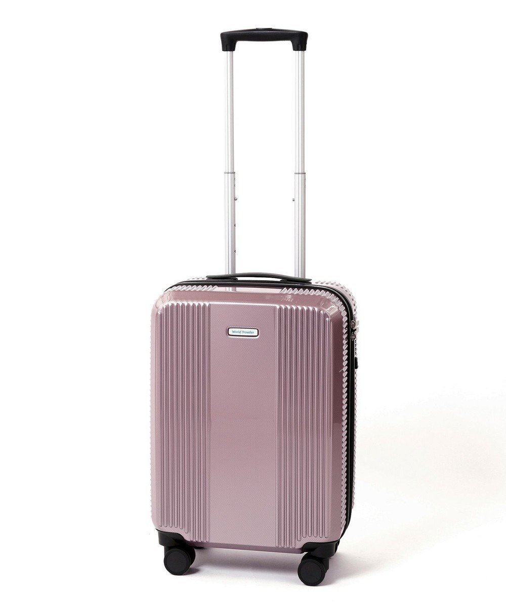 【エースバッグズアンドラゲッジ/ACE BAGS & LUGGAGE】のWorld Traveler ボトムベイ スーツケース 34リットル 2~3泊 3kg 機内持ち込みサイズ キャスターストッパー 双輪キャスター 06951 ワールドトラベラー キャリーケース インテリア・キッズ・メンズ・レディースファッション・服の通販 founy(ファニー) 　ファッション　Fashion　レディースファッション　Fashion for Women　スーツ　Business Suits & Workwear　スタイリッシュ　Stylish, Fashionable　ボトム　Bottoms, Lower Wear　旅行　Travel　スーツケース キャリーケース　Suitcase / Carry Case　ピンクカーボン|ID: prp329100004609976 ipo3291000000033371575