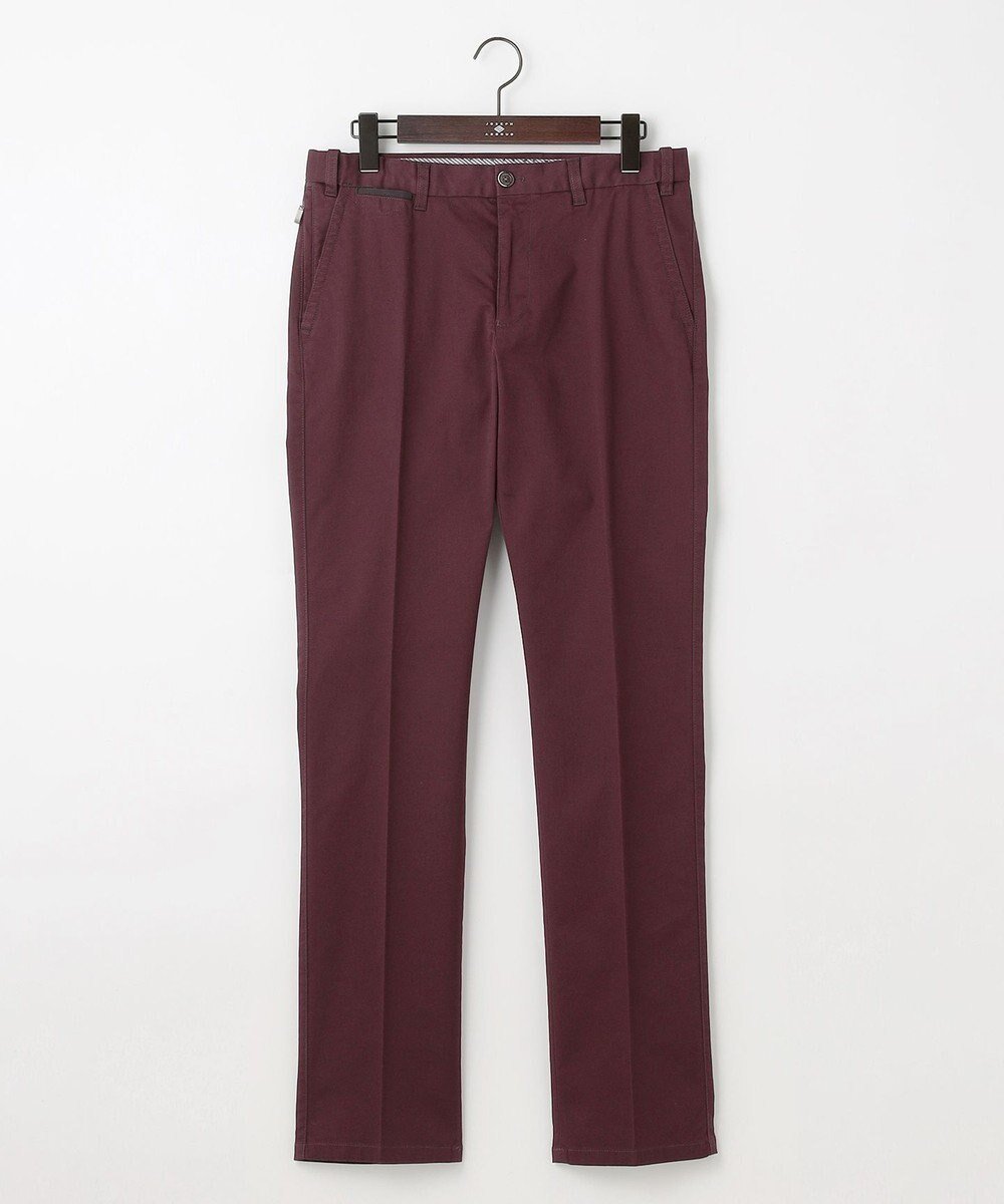 【ジョセフ アブード/JOSEPH ABBOUD / MEN】の【ウエストも伸びる!オーガニックコットン使用・25AW】トリコチンストレッチ パンツ インテリア・キッズ・メンズ・レディースファッション・服の通販 founy(ファニー) 　ファッション　Fashion　メンズファッション　Fashion for Men　ボトムス　Bottoms　シューズ　Shoes, Footwear　ジャケット　Jacket, Outerwear　ストレッチ　Stretch, Stretchy Fabric　スニーカー　Sneakers, Trainers　ファブリック　Fabric, Textile　フィット　Fit, Slim Fit　リラックス　Relax, Relaxed Fit　A/W・秋冬　Autumn/Winter　再入荷　Restock / Back in Stock　新作・新入荷　New Arrivals / New In　2025年　2025　2025-2026秋冬・A/W　Autumn/Winter 2025–26 AW25–26　ワイン系|ID: prp329100004609977 ipo3291000000032977687