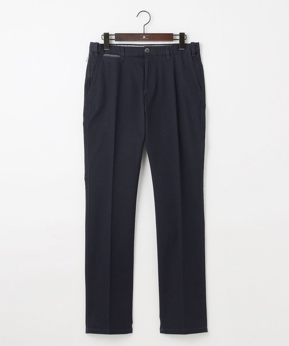 【ジョセフ アブード/JOSEPH ABBOUD / MEN】の【ウエストも伸びる!オーガニックコットン使用・25AW】トリコチンストレッチ パンツ インテリア・キッズ・メンズ・レディースファッション・服の通販 founy(ファニー) 　ファッション　Fashion　メンズファッション　Fashion for Men　ボトムス　Bottoms　シューズ　Shoes, Footwear　ジャケット　Jacket, Outerwear　ストレッチ　Stretch, Stretchy Fabric　スニーカー　Sneakers, Trainers　ファブリック　Fabric, Textile　フィット　Fit, Slim Fit　リラックス　Relax, Relaxed Fit　A/W・秋冬　Autumn/Winter　再入荷　Restock / Back in Stock　新作・新入荷　New Arrivals / New In　2025年　2025　2025-2026秋冬・A/W　Autumn/Winter 2025–26 AW25–26　ネイビー系|ID: prp329100004609977 ipo3291000000032977691