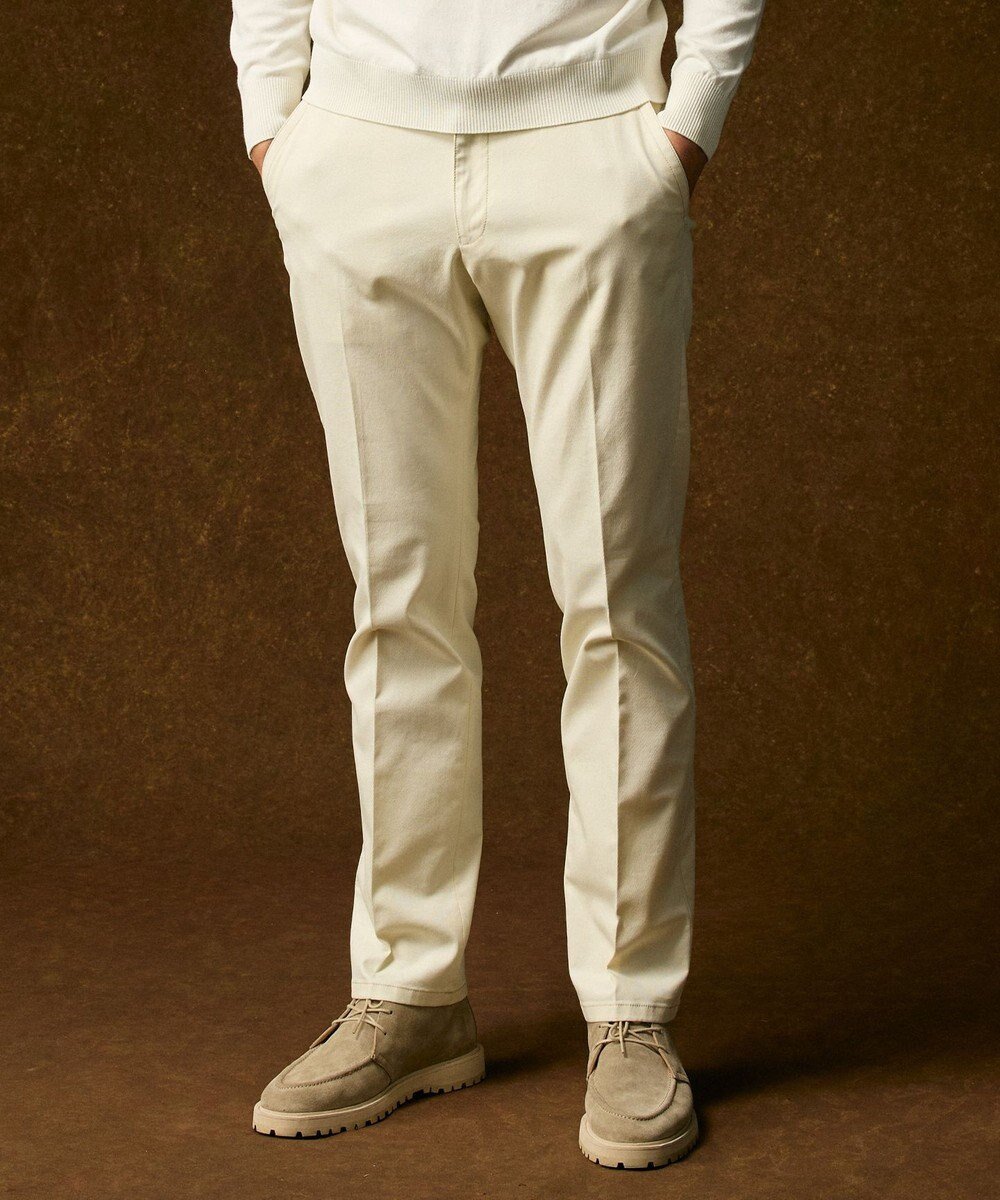 【ジョセフ アブード/JOSEPH ABBOUD / MEN】の【ウエストも伸びる!オーガニックコットン使用・25AW】トリコチンストレッチ パンツ 人気、トレンドファッション・服の通販 founy(ファニー) 　ファッション　Fashion　メンズファッション　Fashion for Men　ボトムス　Bottoms　シューズ　Shoes, Footwear　ジャケット　Jacket, Outerwear　ストレッチ　Stretch, Stretchy Fabric　スニーカー　Sneakers, Trainers　ファブリック　Fabric, Textile　フィット　Fit, Slim Fit　リラックス　Relax, Relaxed Fit　A/W・秋冬　Autumn/Winter　2025年　2025　2025-2026秋冬・A/W　Autumn/Winter 2025–26 AW25–26　 other-1|ID: prp329100004609977 ipo3291000000033629579