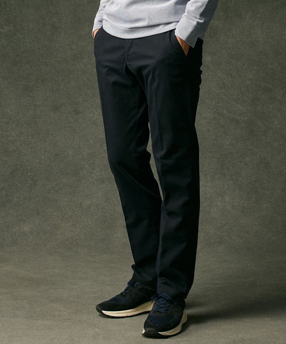 【ジョセフ アブード/JOSEPH ABBOUD / MEN】の【ウエストも伸びる!オーガニックコットン使用・25AW】トリコチンストレッチ パンツ インテリア・キッズ・メンズ・レディースファッション・服の通販 founy(ファニー) 　ファッション　Fashion　メンズファッション　Fashion for Men　ボトムス　Bottoms　シューズ　Shoes, Footwear　ジャケット　Jacket, Outerwear　ストレッチ　Stretch, Stretchy Fabric　スニーカー　Sneakers, Trainers　ファブリック　Fabric, Textile　フィット　Fit, Slim Fit　リラックス　Relax, Relaxed Fit　A/W・秋冬　Autumn/Winter　2025年　2025　2025-2026秋冬・A/W　Autumn/Winter 2025–26 AW25–26　ネイビー系|ID: prp329100004609977 ipo3291000000033629586