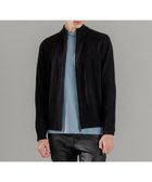 【ジョゼフ オム/JOSEPH HOMME / MEN】の新柄【洗える】シルクバルキー ハイネックジップアップニット ブラック系|ID: prp329100004609980 ipo3291000000033024055