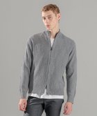 【ジョゼフ オム/JOSEPH HOMME / MEN】の新柄【洗える】シルクバルキー ハイネックジップアップニット ライトグレー系|ID: prp329100004609980 ipo3291000000034309837