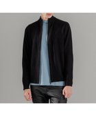 【ジョゼフ オム/JOSEPH HOMME / MEN】の新柄【洗える】シルクバルキー ハイネックジップアップニット ブラック系|ID: prp329100004609980 ipo3291000000035927419