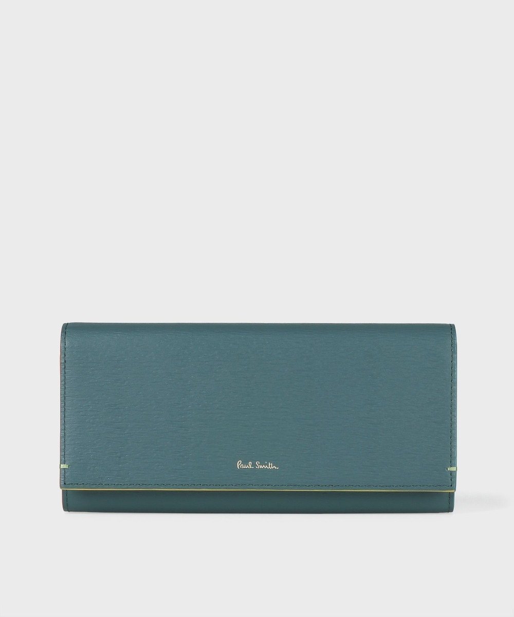 【ポール スミス/Paul Smith】のカラードエッジ 長財布 インテリア・キッズ・メンズ・レディースファッション・服の通販 founy(ファニー) 　ファッション　Fashion　レディースファッション　Fashion for Women　ミニ財布・二つ折り財布　Wallets & Card Cases　財布　Wallet, Purse　ポケット　Pocket, Pocket Detail　メタル　Metal, Metal Parts　エレガント 上品　Elegant　グリーン|ID: prp329100004609991 ipo3291000000033452270