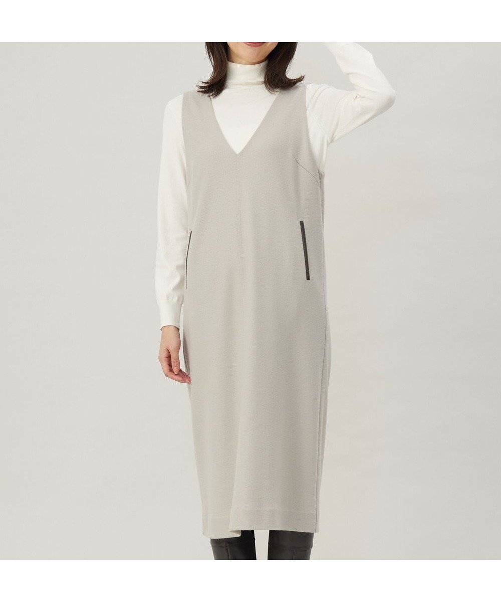 【ジェイ プレス/J.PRESS】の【洗える】ウールスムース ジャンパースカート インテリア・キッズ・メンズ・レディースファッション・服の通販 founy(ファニー) 　ファッション　Fashion　レディースファッション　Fashion for Women　スカート　Skirts　インナー　Innerwear　ウォッシャブル　Machine Washable　フェルト　Felt, Felt Fabric　ポケット　Pocket, Pocket Detail　洗える　Machine Washable　A/W・秋冬　Autumn/Winter　ベージュ系|ID: prp329100004610002 ipo3291000000033640829