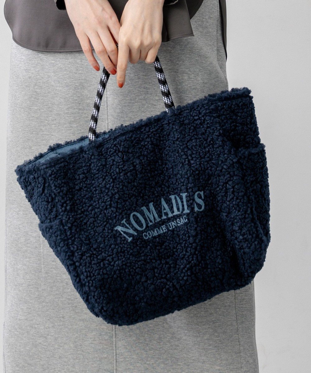 【23区/NIJYUSANKU】の【新色追加/23区別注カラー】NOMADIS SAC2 W ボア トートバッグ インテリア・キッズ・メンズ・レディースファッション・服の通販 founy(ファニー) ファッション Fashion レディースファッション Fashion for Women バッグ Bags 2025年 2025 2025-2026秋冬・A/W Autumn/Winter 2025–26 AW25–26 キャンバス Canvas, Canvas Fabric シンプル Simple, Minimal リバーシブル Reversible, Two-Sided 人気 Popular, Best Seller 別注 Limited Edition, Custom Order A/W・秋冬 Autumn/Winter ネイビー系|ID: prp329100004610005 ipo3291000000033617711