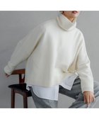 【23区/NIJYUSANKU】の【洗える】ウールカシミヤ ニットポンチョ ホワイト系|ID: prp329100004610016 ipo3291000000033645017