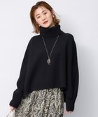 【23区/NIJYUSANKU】の【洗える】ウールカシミヤ ニットポンチョ ブラック系|ID: prp329100004610016 ipo3291000000033645019
