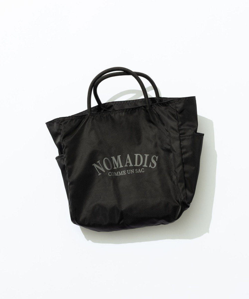 【23区/NIJYUSANKU】の【新色追加/23区別注カラーあり】NOMADIS SAC2 WIDE リバーシブル トートバッグ インテリア・キッズ・メンズ・レディースファッション・服の通販 founy(ファニー) 　ファッション　Fashion　レディースファッション　Fashion for Women　バッグ　Bags　キャンバス　Canvas, Canvas Fabric　シンプル　Simple, Minimal　トートバッグ　Tote Bag, Large Shoulder Bag　プリント　Print, Printed Pattern　ポケット　Pocket, Pocket Detail　別注　Limited Edition, Custom Order　リバーシブル　Reversible, Two-Sided　再入荷　Restock / Back in Stock　ブラック×ブラック|ID: prp329100004610025 ipo3291000000032978819