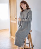 【エニィ スィス/any SiS】の【洗える】ハイネックケーブルニット ワンピース グレー|ID: prp329100004610054 ipo3291000000034322737