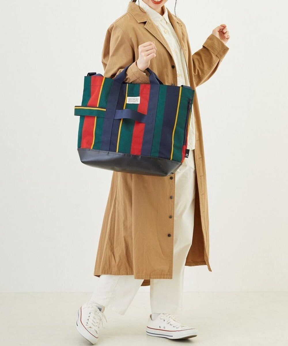 【ルートート/ROOTOTE】の1368【撥水加工】SN.グランデ.2way.シェア-A インテリア・キッズ・メンズ・レディースファッション・服の通販 founy(ファニー) 　ファッション　Fashion　レディースファッション　Fashion for Women　カメラ　Camera Accessories　傘　Umbrella, Parasol　ショルダー　Shoulder, Shoulder Strap　シンプル　Simple, Minimal　スマホ　Smartphone, Mobile Device　ボックス　Boxy, Box Shape　ポケット　Pocket, Pocket Detail　ループ　Loop, Loop Knit　ロング　Long, Long-Length　再入荷　Restock / Back in Stock　ビジネス 仕事 通勤　Business / Work / Commuting　03:ネイビーストライプ|ID: prp329100004610092 ipo3291000000032980101