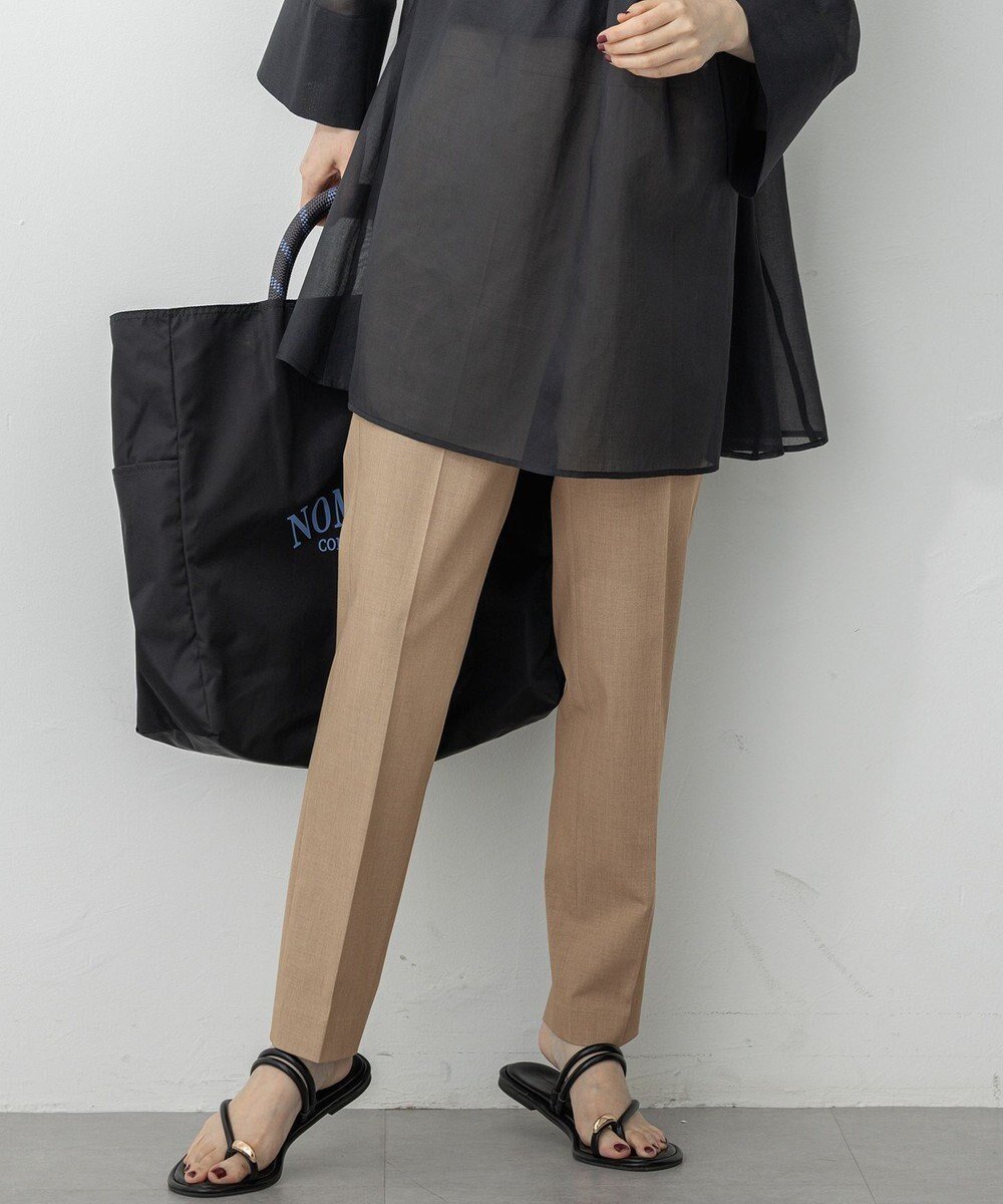 【23区/NIJYUSANKU】の【撥水加工/洗える】ドライ2WAYストレッチ テーパード パンツ インテリア・キッズ・メンズ・レディースファッション・服の通販 founy(ファニー)  ファッション Fashion レディースファッション Fashion for Women パンツ Pants & Trousers 洗える Machine Washable シンプル Simple, Minimal ストレッチ Stretch, Stretchy Fabric センター Center, Center Line チェック Check, Plaid, Tartan テーパード Tapered, Tapered Pants ベーシック Basic, Essential ボトム Bottoms, Lower Wear 無地 Plain, Solid Color ワイド Wide, Wide Fit A/W・秋冬 Autumn/Winter S/S・春夏 SS, Spring/Summer, Warm Season 夏 Summer 2025年 2025 2025-2026秋冬・A/W Autumn/Winter 2025–26 AW25–26 ベージュ系|ID: prp329100004610141 ipo3291000000034309481