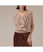【グレース コンチネンタル/GRACE CONTINENTAL】のバックフレアチュールトップ ベージュ|ID: prp329100004610189 ipo3291000000033066404