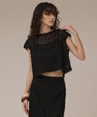 【グレース コンチネンタル/GRACE CONTINENTAL】のバックフレアチュールトップ ブラック|ID: prp329100004610189 ipo3291000000033066406
