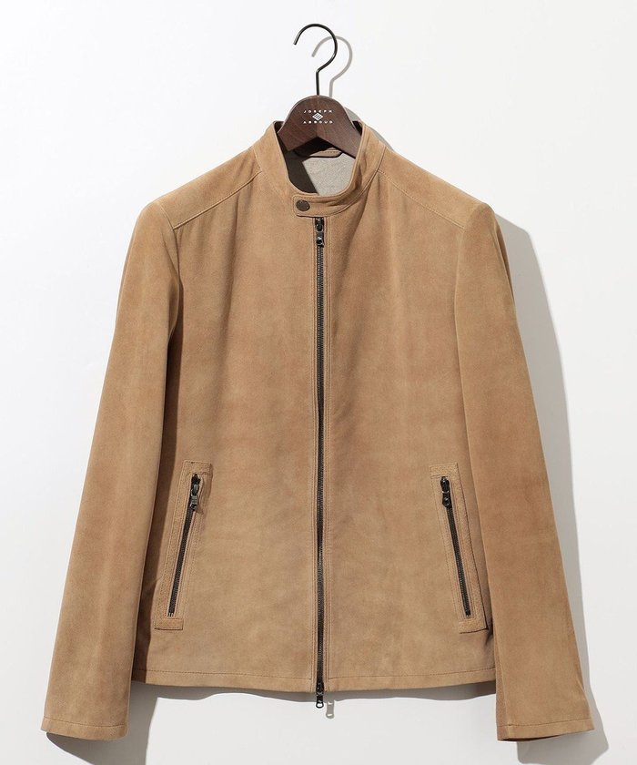 【ジョセフ アブード/JOSEPH ABBOUD / MEN】の【スプリングレザー/スウェード】ゴートスウェード シングルライダース ジャケット インテリア・キッズ・メンズ・レディースファッション・服の通販 founy(ファニー) https://founy.com/ ファッション Fashion メンズファッション Fashion for Men アウター Men's Coats Outerwear インド Indian Textile 春 Spring ジャケット Jacket, Outerwear スプリング Spring, Spring Collection ドット Polka Dot, Dot Pattern ライダースジャケット Riders, Biker Jacket S/S・春夏 SS, Spring/Summer, Warm Season 夏 Summer |ID: prp329100004610748 ipo3291000000032990315