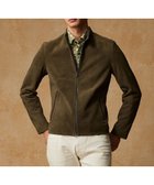 【ジョセフ アブード/JOSEPH ABBOUD / MEN】の【スプリングレザー/スウェード】ゴートスウェード シングルライダース ジャケット カーキ系|ID: prp329100004610748 ipo3291000000032990317