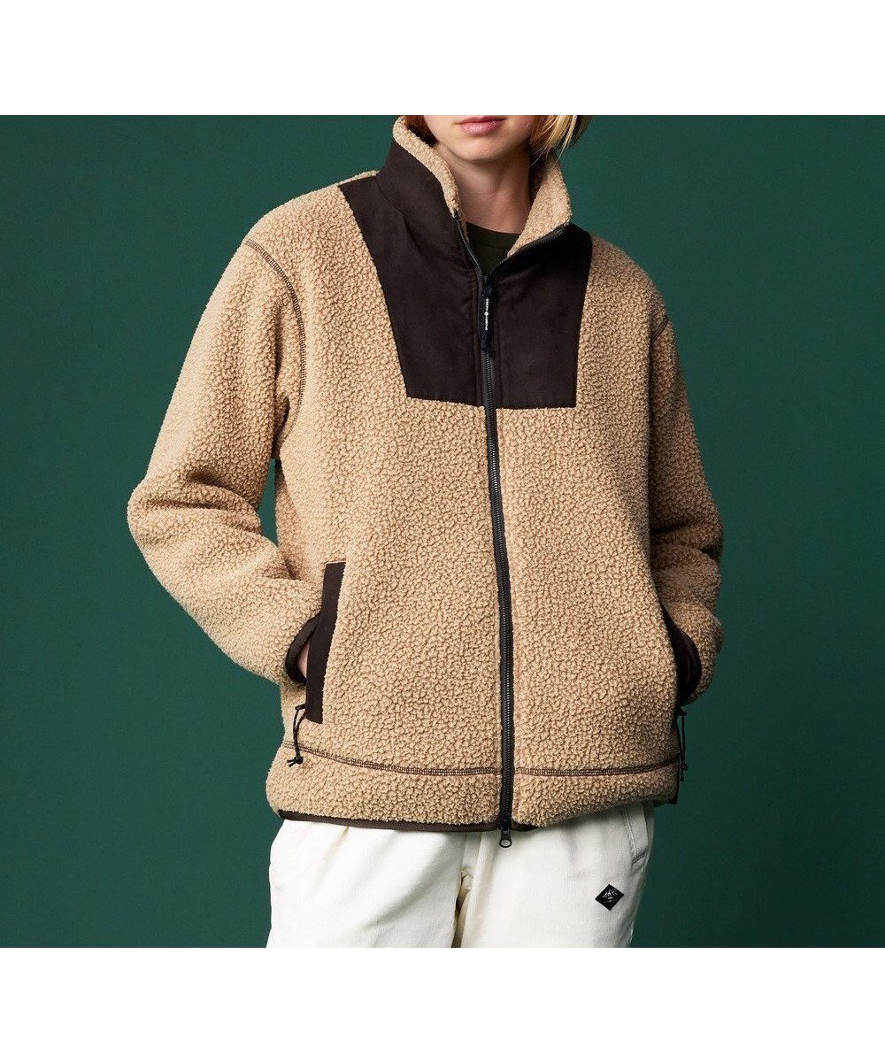 【ジョセフ アブード マウンテン/JOSEPH ABBOUD MOUNTAIN】の【Eco素材/保温性】ポーラテック ボアフリース ブルゾン インテリア・キッズ・メンズ・レディースファッション・服の通販 founy(ファニー) 　ファッション　Fashion　レディースファッション　Fashion for Women　アウター　Coat / Outerwear Collection　レディースジャケット・軽アウター　Jackets　ブルゾンジャケット・スポーティアウター　Blouson Jackets　傘　Umbrella, Parasol　吸水　Absorbent, Quick-Dry　ジャケット　Jacket, Outerwear　ストレッチ　Stretch, Stretchy Fabric　ドッキング　Docking, Mixed Material　パフォーマンス　Performance, Active Function　ブルゾン　Blouson, Bomber Jacket　ライナー　Liner, Inner Layer　A/W・秋冬　Autumn/Winter　キャメル系|ID: prp329100004610756 ipo3291000000033681236