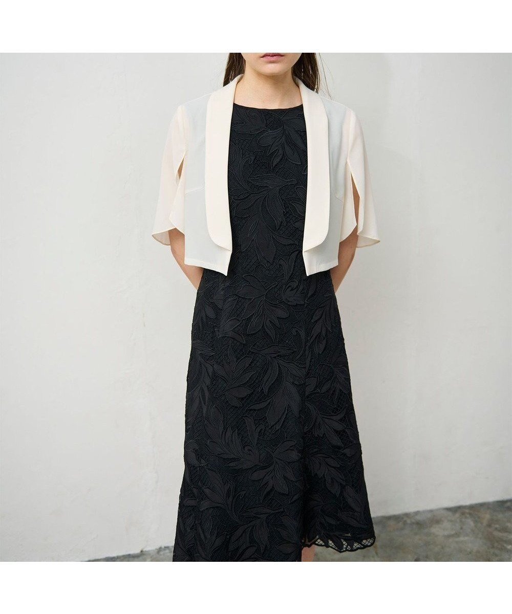 【グレース コンチネンタル/GRACE CONTINENTAL】のケープスリーブシアージャケット 人気、トレンドファッション・服の通販 founy(ファニー) 　ファッション　Fashion　レディースファッション　Fashion for Women　アウター　Coat / Outerwear Collection　レディースジャケット・軽アウター　Jackets　ノーカラージャケット / シンプル上品コーデ　Collarless Jackets　ショール　Shawl, Wrap　ジャケット　Jacket, Outerwear　ジョーゼット　Georgette, Semi-Sheer Fabric　ストール　Stole, Wrap　フォーマル　Formal, Dressy　夏　Summer　春　Spring　S/S・春夏　SS, Spring/Summer, Warm Season　 other-1|ID: prp329100004610819 ipo3291000000033452709