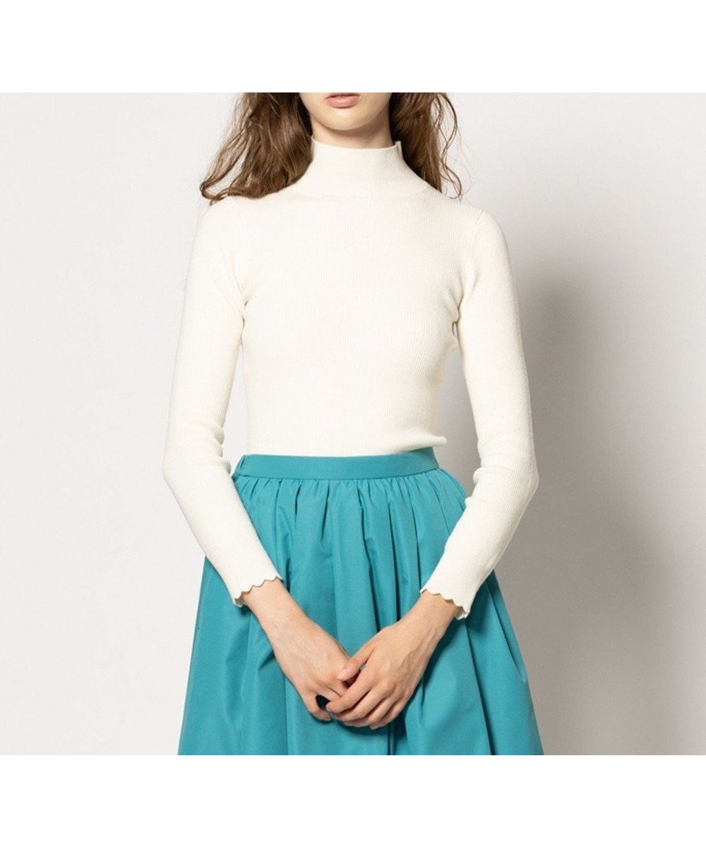 【トッカ/TOCCA】の【洗える】WAVE CARRENT PULLOVER ニットプルオーバー インテリア・キッズ・メンズ・レディースファッション・服の通販 founy(ファニー) ファッション Fashion レディースファッション Fashion for Women トップス・カットソー Cut & Sew Tops ニット Knit Tops & Sweaters カジュアルプルオーバー・ニットトップス Pullovers & Knit Tops / Casual Pullovers インナー Innerwear シンプル Simple, Minimal スカラップ Scallop, Scalloped Edge セーター Sweater, Knitwear プレート Plate, Dish 洗える Machine Washable A/W・秋冬 Autumn/Winter オフ系|ID: prp329100004610827 ipo3291000000033680563