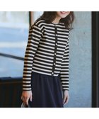 【23区/NIJYUSANKU】の【CanCam4月号掲載/洗える】Armor-lux スムース バックボタン ボーダー カットソー ブラック×ベージュ|ID: prp329100004610908 ipo3291000000035711534