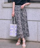 【23区/NIJYUSANKU】の【洗える】ボタニカルプリント フレア スカート ベージュ×ブラックプリント|ID: prp329100004610916 ipo3291000000032993214