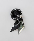 【アウロラ/AURORA】のBeaurance (ビューランス)シルクツイル トライアングルスカーフ(リング付き) 人気、トレンドファッション・服の通販 founy(ファニー) ファッション Fashion レディースファッション Fashion for Women マフラー・スヌード / 冬小物の定番 Scarves & Mufflers カラフル Colorful Design シルク Silk, 100% Silk スカーフ Scarf, Neckwear スヌード Snood, Infinity Scarf トライアングル Triangle, Triangular Shape トレンド Trend, Trending Now マフラー Scarf, Muffler モチーフ Motif, Design Theme A/W・秋冬 Autumn/Winter thumbnail ブラック|ID: prp329100004611053 ipo3291000000033219051