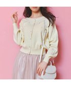 【フェルゥ/Feroux】の【洗える】2WAY ハート刺繍 パールボタンカーディガン アイボリー系|ID: prp329100004611111 ipo3291000000033619535