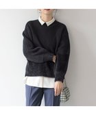 【エニィ スィス/any SiS】の【洗える】グラデーションフェザー ニット 人気、トレンドファッション・服の通販 founy(ファニー) ファッション Fashion レディースファッション Fashion for Women トップス・カットソー Cut & Sew Tops ニット Knit Tops & Sweaters グラデーション Gradient, Ombre セーター Sweater, Knitwear フェザー Feather, Feather Detail ボーダー Border, Stripe モックネック Mock Neck, Short Turtleneck ラベンダー Lavender 新作・新入荷 New Arrivals / New In 洗える Machine Washable A/W・秋冬 Autumn/Winter thumbnail ブラック|ID: prp329100004611118 ipo3291000000033579478