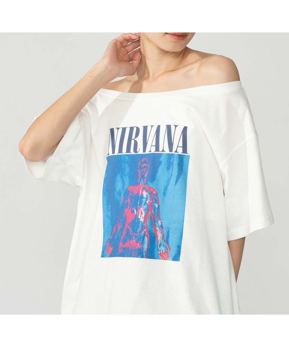 【ウィゴー/WEGO】のNIRVANA別注オフショルビッグT インテリア・キッズ・メンズ・レディースファッション・服の通販 founy(ファニー) 　ファッション　Fashion　レディースファッション　Fashion for Women　トップス・カットソー　Cut & Sew Tops　シャツ・ブラウス・オフィスカジュアル　Elegant Blouses & Button-Ups　ロングTシャツ・Tシャツ　Longline T-Shirts & Tees　カットソー・ベーシックTシャツ　Cut-and-Sewn Tops / Stretch Tees & Basics　春　Spring　カットソー　Cut and Sewn Top　グラフィック　Graphic, Graphic Design　ショート　Short, Short Length　スマホ　Smartphone, Mobile Device　トレンド　Trend, Trending Now　人気　Popular, Best Seller　別注　Limited Edition, Custom Order　半袖　Short Sleeve, Half Sleeve　ワンショル　One Shoulder, Asymmetrical　S/S・春夏　SS, Spring/Summer, Warm Season　おすすめ　Recommended / Our Picks　夏　Summer　柄3|ID: prp329100004611214 ipo3291000000033593633