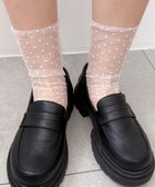 【ウィゴー/WEGO】のドットシアーソックス ホワイト|ID: prp329100004611237 ipo3291000000033066019