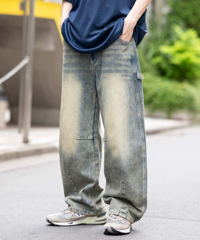 【ウィゴー/WEGO】の【ユニセックス着用ITEM】イージーバレルレッグペインターパンツ インテリア・キッズ・メンズ・レディースファッション・服の通販 founy(ファニー) https://founy.com/ ファッション Fashion レディースファッション Fashion for Women パンツ Pants & Trousers デニムパンツ・ジーンズ・美脚デニム Denim Jeans & Pants 春 Spring キャップ Cap, Baseball Cap コンパクト Compact, Small Size サンダル Sandals, Summer Shoes シューズ Shoes, Footwear ショート Short, Short Length スウェット / スエット Sweatshirt, Sweatwear スニーカー Sneakers, Trainers スマホ Smartphone, Mobile Device セットアップ Set-Up, Coordinated Outfit タンク Tank Top, Sleeveless Top ダウン Down, Puffer デニム Denim, Jeans Material ドローコード Drawcord, Drawstring Cord 人気 Popular, Best Seller バランス Balance, Style Balance パーカー Hoodie, Parka ベーシック Basic, Essential ポケット Pocket, Pocket Detail リラックス Relax, Relaxed Fit ルーズ Loose, Oversized ループ Loop, Loop Knit A/W・秋冬 Autumn/Winter S/S・春夏 SS, Spring/Summer, Warm Season おすすめ Recommended / Our Picks 夏 Summer |ID: prp329100004611246 ipo3291000000032997839