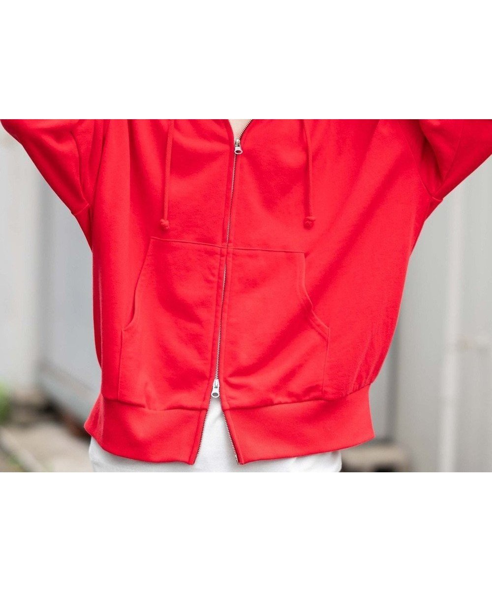 【ウィゴー/WEGO】の【ユニセックス着用ITEM/MLサイズ展開】コンパクトフィットダブルZIPパーカー インテリア・キッズ・メンズ・レディースファッション・服の通販 founy(ファニー) 　ファッション　Fashion　レディースファッション　Fashion for Women　トップス・カットソー　Cut & Sew Tops　レディースパーカー・カジュアルフーディー　Casual Hoodies & Sweatshirts　カーゴパンツ　Cargo Pants, Utility Pants　ショーツ　Shorts, Short Pants　シンプル　Simple, Minimal　ジャケット　Jacket, Outerwear　スポーツ　Sports, Activewear　スマホ　Smartphone, Mobile Device　センター　Center, Center Line　ダブル　Double, Double-Breasted　デニム　Denim, Jeans Material　トレンド　Trend, Trending Now　長袖　Long Sleeve, Full Sleeve　パーカー　Hoodie, Parka　フィット　Fit, Slim Fit　無地　Plain, Solid Color　A/W・秋冬　Autumn/Winter　レッド|ID: prp329100004611247 ipo3291000000033066097